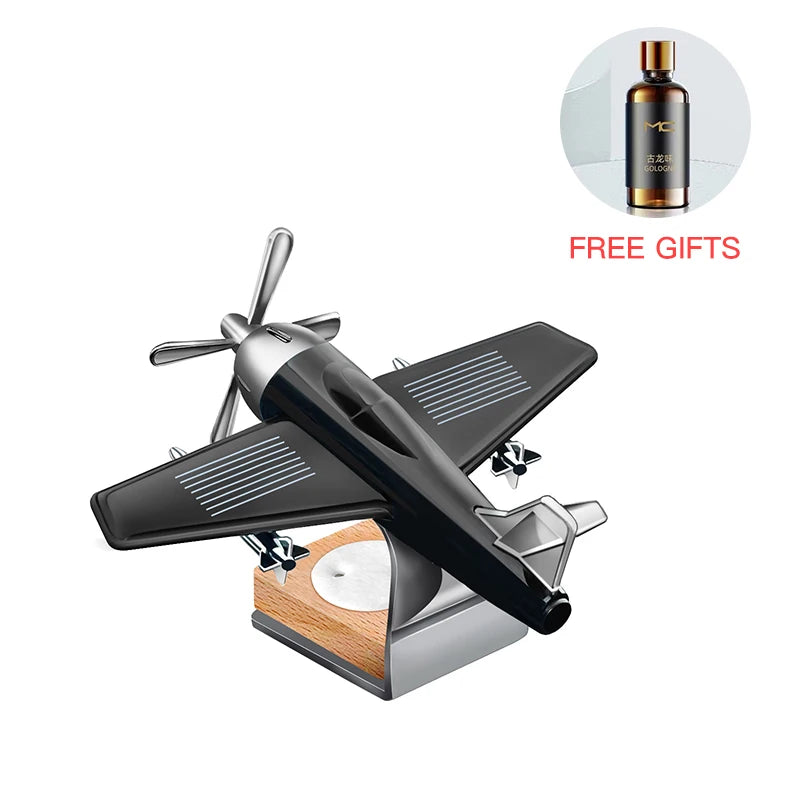 Car interior accessories solar airplane model center console decoration air freshener