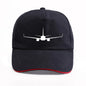 Boeing 737-800 Plane Print High-quality Hat Casual Unisex