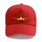 Boeing 737-800 Plane Print High-quality Hat Casual Unisex
