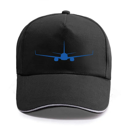 Boeing 737-800 Plane Print High-quality Hat Casual Unisex
