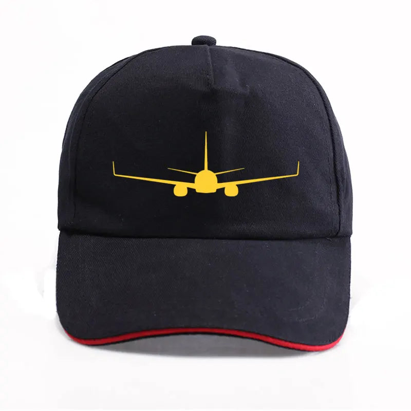 Boeing 737-800 Plane Print High-quality Hat Casual Unisex