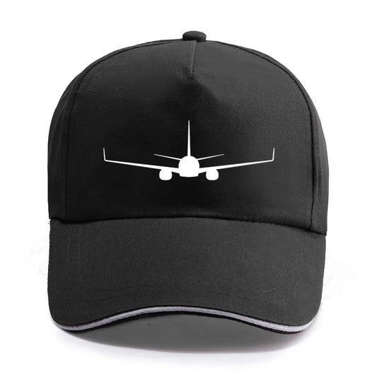 Boeing 737-800 Plane Print High-quality Hat Casual Unisex