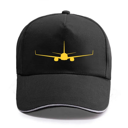 Boeing 737-800 Plane Print High-quality Hat Casual Unisex