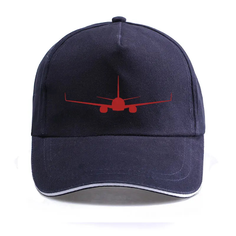 Boeing 737-800 Plane Print High-quality Hat Casual Unisex