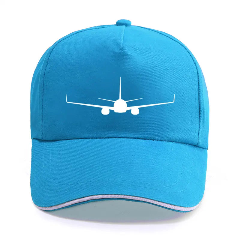 Boeing 737-800 Plane Print High-quality Hat Casual Unisex