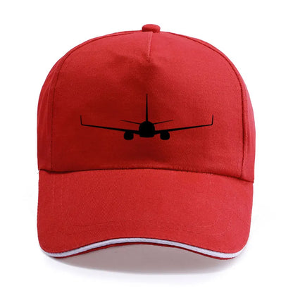 Boeing 737-800 Plane Print High-quality Hat Casual Unisex