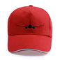 Boeing 737-800 Plane Print High-quality Hat Casual Unisex