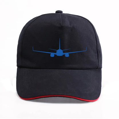 Boeing 737-800 Plane Print High-quality Hat Casual Unisex