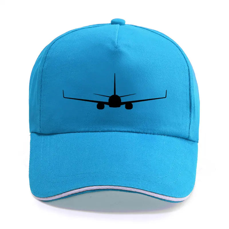 Boeing 737-800 Plane Print High-quality Hat Casual Unisex