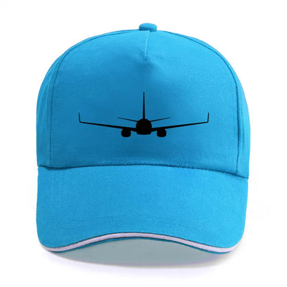 Boeing 737-800 Plane Print High-quality Hat Casual Unisex
