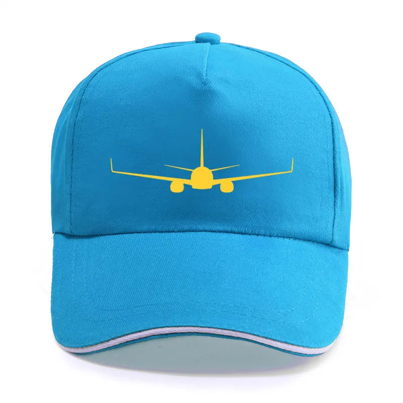 Boeing 737-800 Plane Print High-quality Hat Casual Unisex