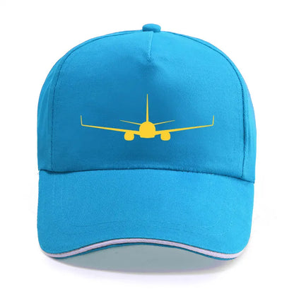 Boeing 737-800 Plane Print High-quality Hat Casual Unisex