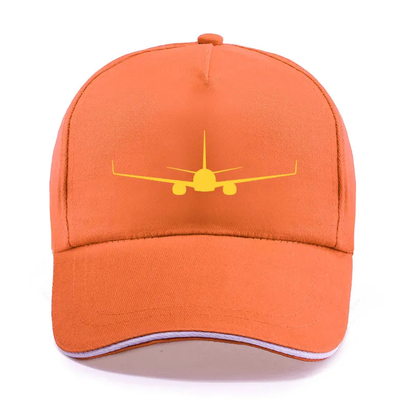 Boeing 737-800 Plane Print High-quality Hat Casual Unisex