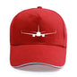 Boeing 737-800 Plane Print High-quality Hat Casual Unisex
