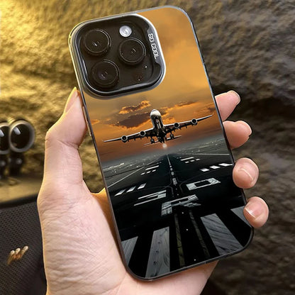 Airplane Case for iPhone 17 16 15 Pro Max Air 16E 14 13 12 11 XS X XR 7 8 Plus SE Cover