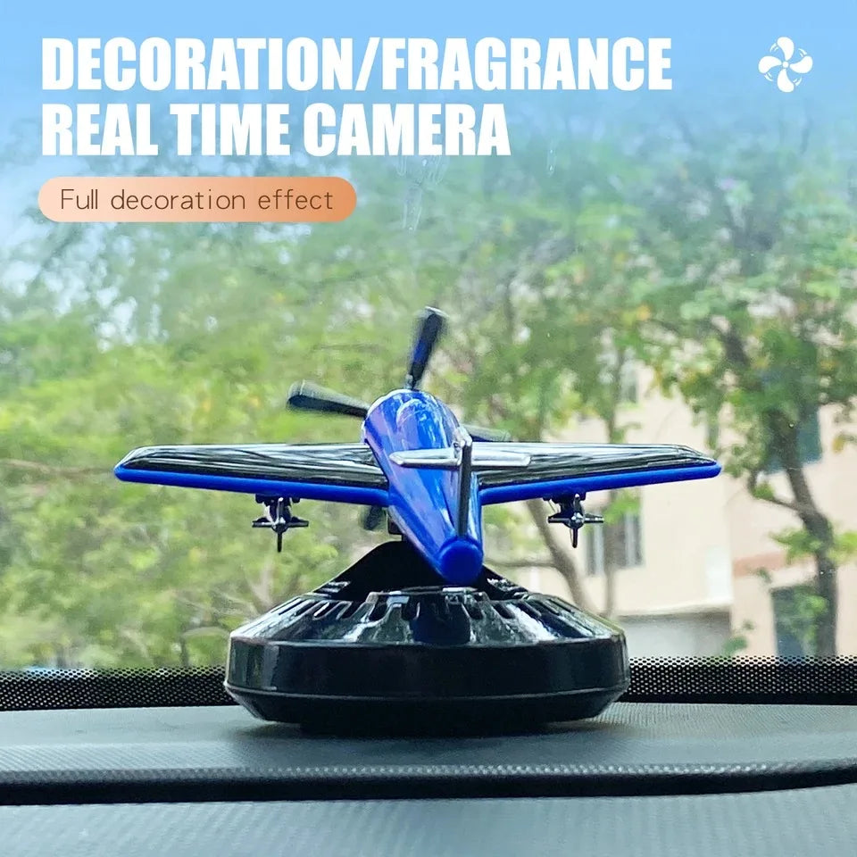 Car Indoor Air Freshener Helicopter Aromatherapy Perfume Solar Aircraft 360 Degree Rotating