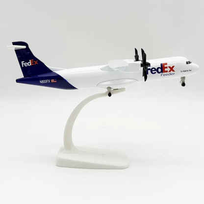 ATR Federal Aviation 20cm Alloy Metal Aircraft Model Toy with Landing Gear