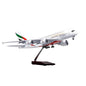 Resin Plane Toy Model 47cm 380 UAE Model Aircraft A380 Emirates Airways 1/160 Scale Light Die-Cast  With Landing Gear Airplane