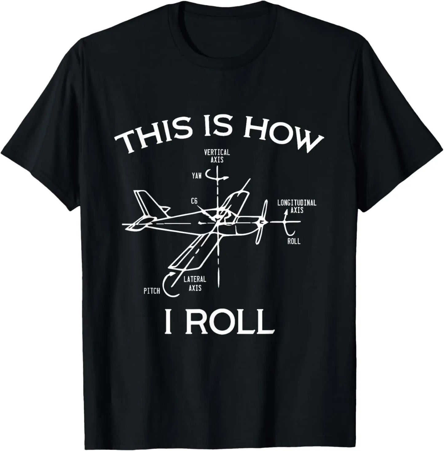 Airplane Pilot Flying Plane Gift T-Shirt Custom Printed Graphic T Shirts