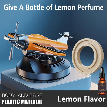 Car Indoor Air Freshener Helicopter Aromatherapy Perfume Solar Aircraft 360 Degree Rotating