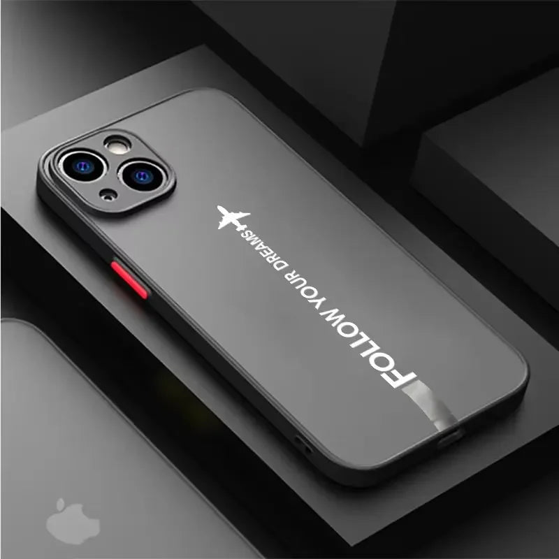 Travel-Inspired Airplane Route Design Phone Case For iPhone 16 15 14 13 12 11 Mini Pro Max X XR XSMax 7 8 6 6s Plus Matte Clear