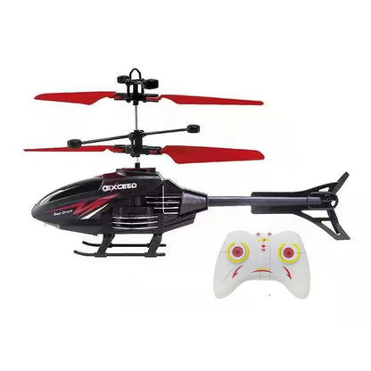 2 Channel Gesture Control Suspension Helicopter RC Remote Induction Aircraft With Charging LED Light Kids Toy for Boys