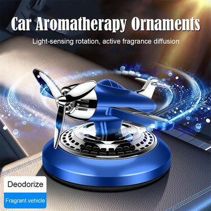 Car Air Freshener Solar Aircraft Decoration Mini Car Perfume Air Freshener Fragrance