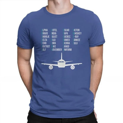 Aviation Lover Phonetic Bet irt Airplane Pilot Gift Cusizable Design Hand-Painted T-shirt for Men And Women