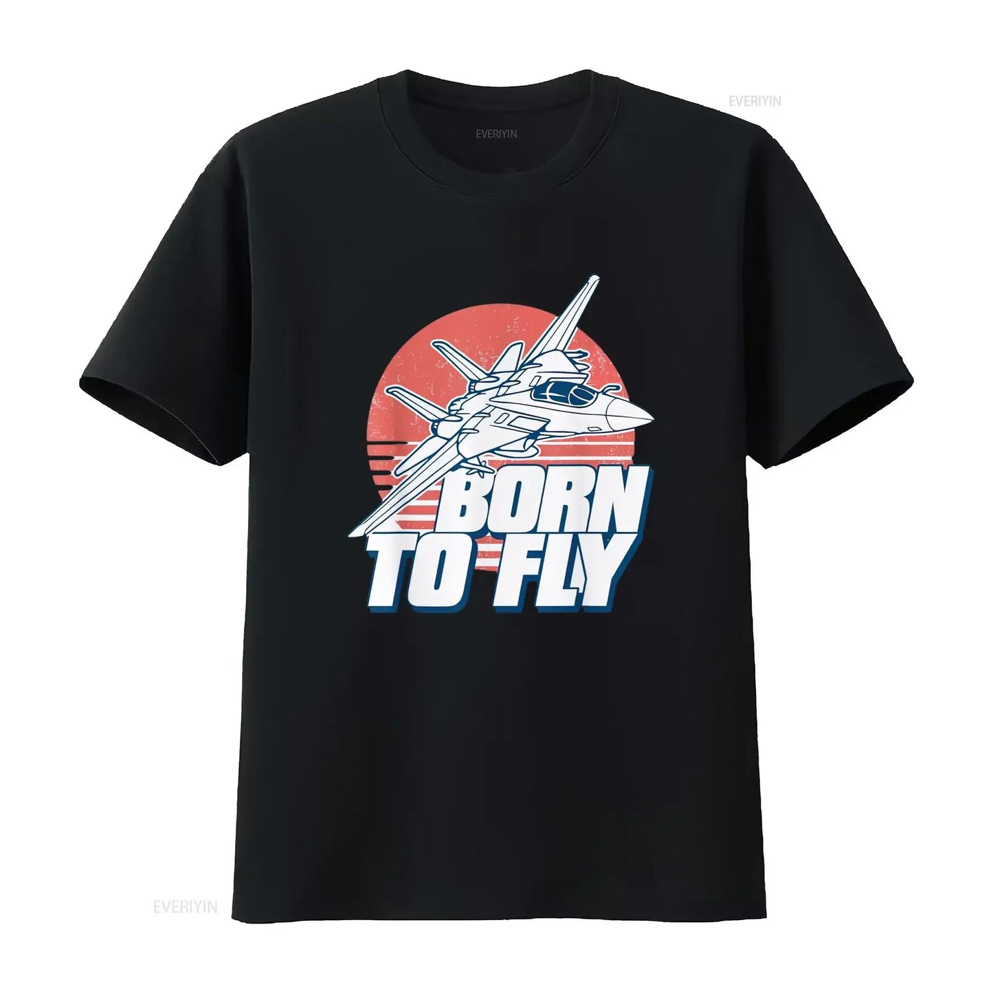 Born to Fly Fighter Jet Plane Kids Boys Airplane T Shirt vintage Washed Soft Casual Breathable Unisex streetwear Comfortable