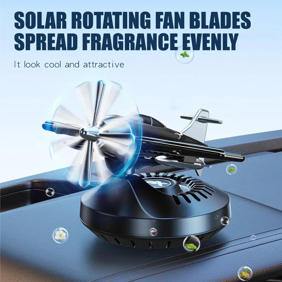 Solar Car Aromatherapy Machine Aircraft Design Diffuser Air Freshener Dashboard