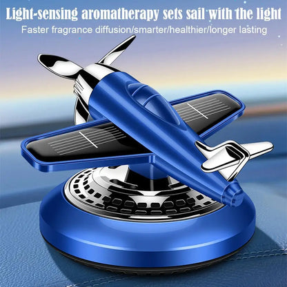 Car Air Freshener Solar Aircraft Decoration Mini Car Perfume Air Freshener Fragrance