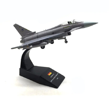 Die Cast Alloy Aircraft Model 1/100 European Typhoon Ef2000 Simulation Alloy Fighter Aircraft Model Indoor Collection Gift
