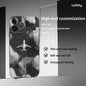 Airplane Plane Fly Travel Cloud Phone Case For IPhone 17 16 15 14 13 12 11 Pro Max Plus Mini Black Frosted Soft Shell Funda
