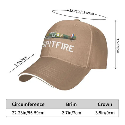 Custom Super marine RAF Spitfire Baseball Cap Unisex Adjustable