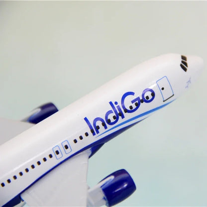 A320  Model with Base Alloy Aircraft Plane Toy Model India IndiGo Airlines