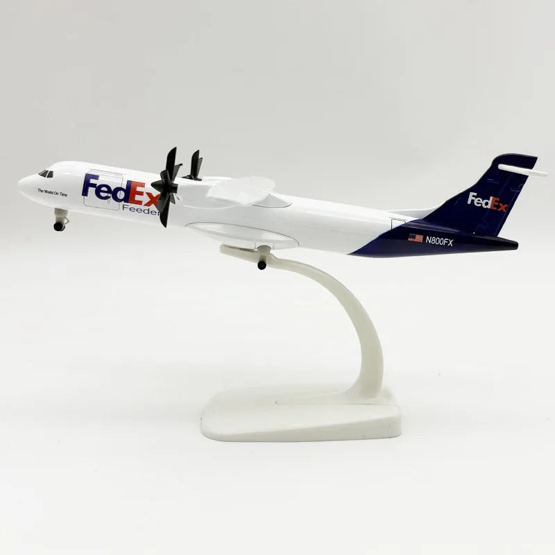 ATR Federal Aviation 20cm Alloy Metal Aircraft Model Toy with Landing Gear