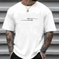 100% Cotton Casual Loose Large Creative Airplane Printed Comfortable Sports Round Neck Short Sleeve T-shirt
