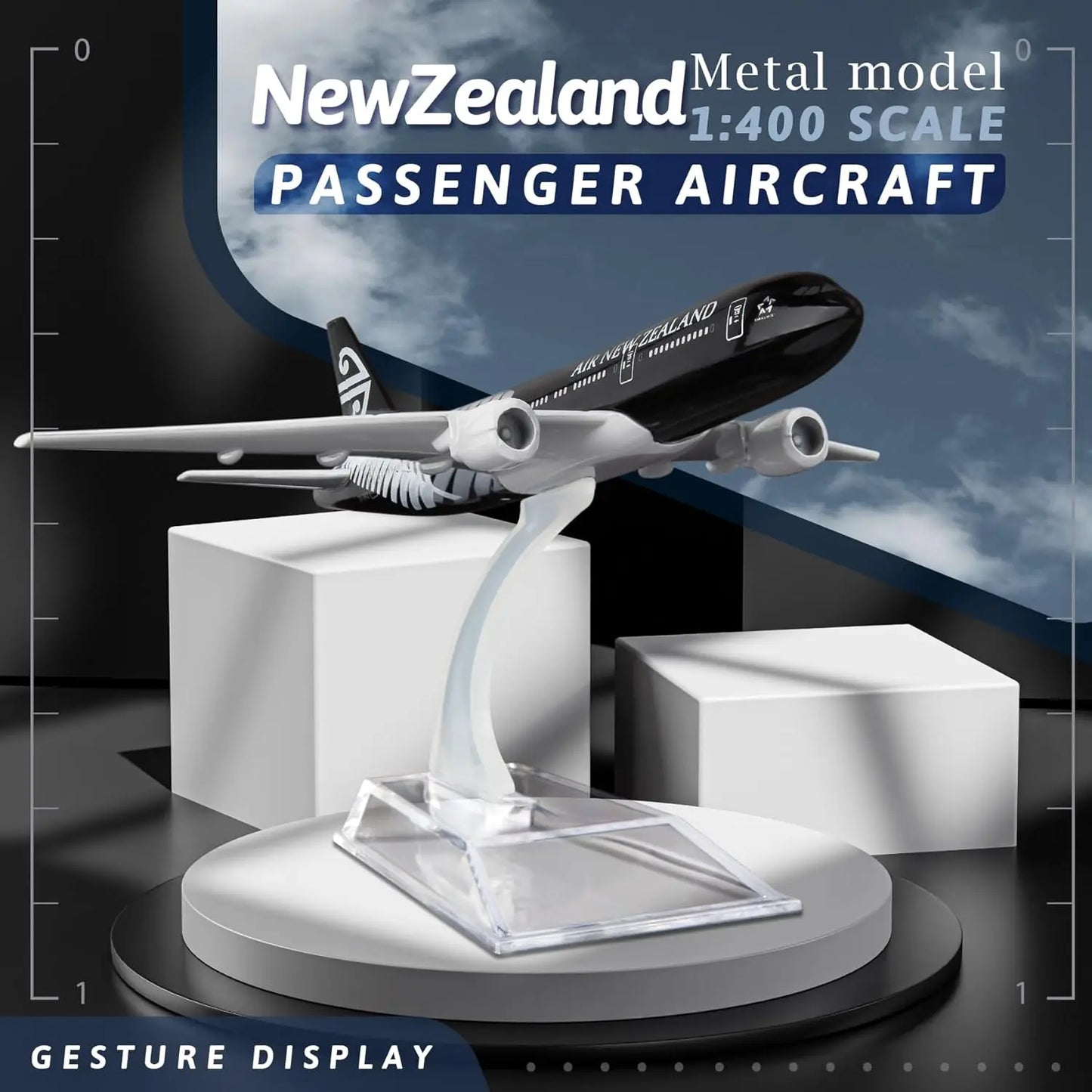 1/400 16cm Air New Zealand B777 Airplane