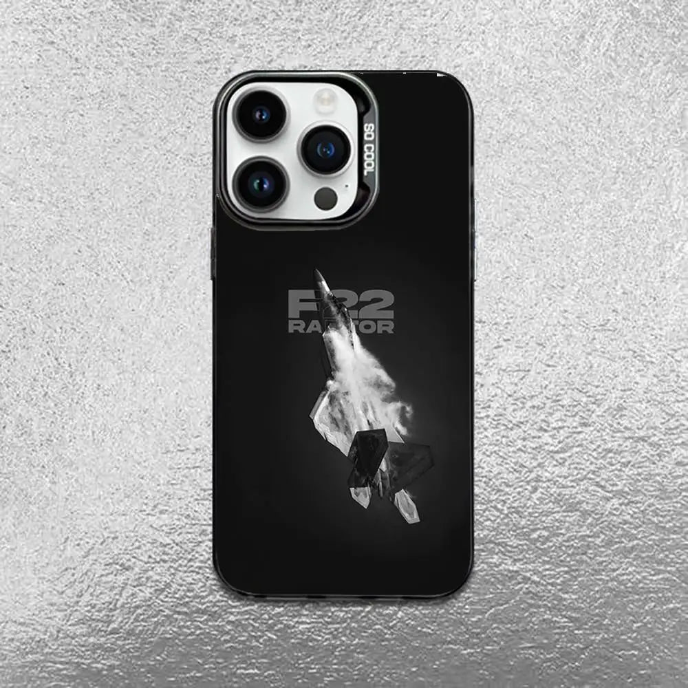 Fighter Plane Poster F-22 raptor Phone Case For iPhone