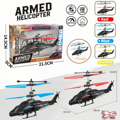 Magic Remote Control Helicopter Toy Hand-Controlled 360° Rotating Mini UFO Drone with LED Lights