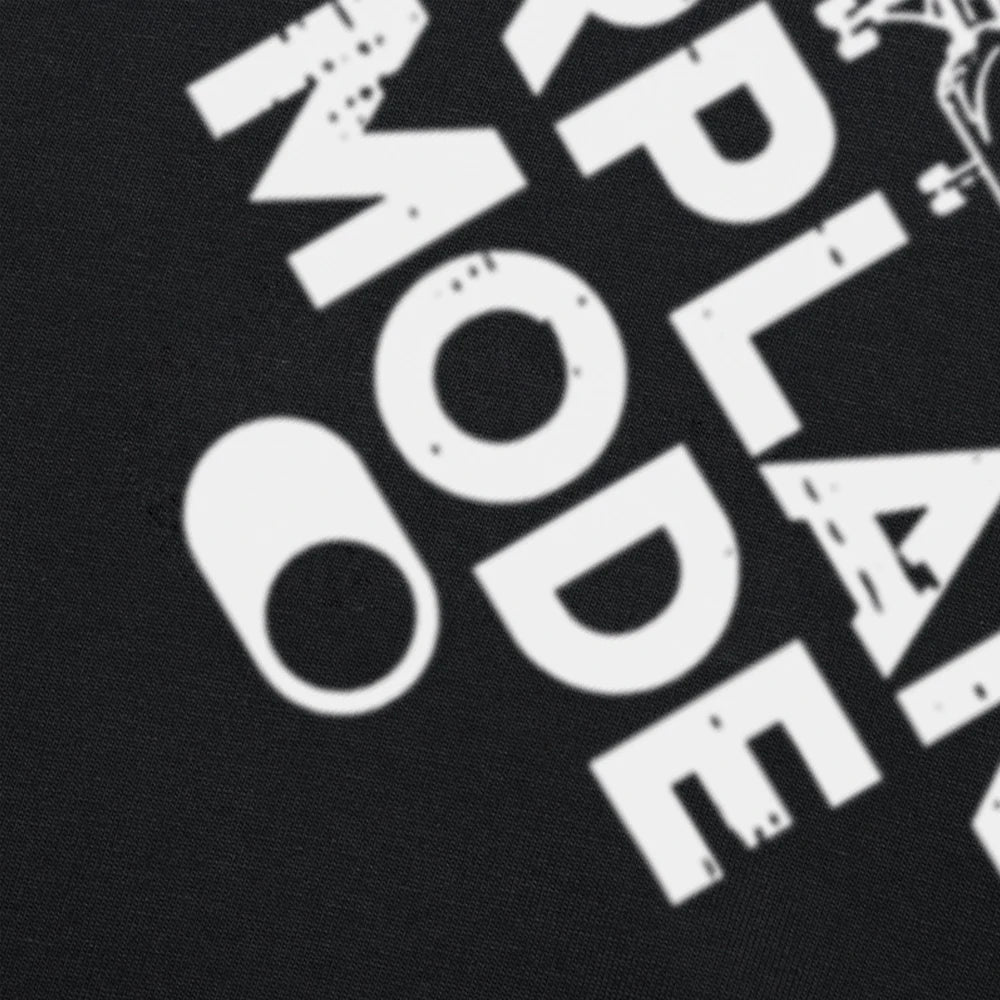 Airplane Mode On Aviation Aviator T-shirts Men Women's Fashion Casual Tshirt 100% Cotton