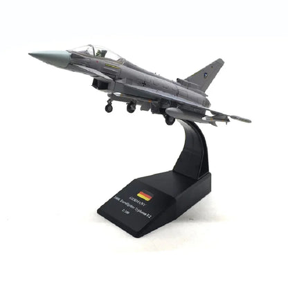 Die Cast Alloy Aircraft Model 1/100 European Typhoon Ef2000 Simulation Alloy Fighter Aircraft Model Indoor Collection Gift