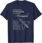 Eurofighter Typhoon Jet Aeroplane Airplane Men T-Shirt Short Sleeve Casual Cotton O-Neck