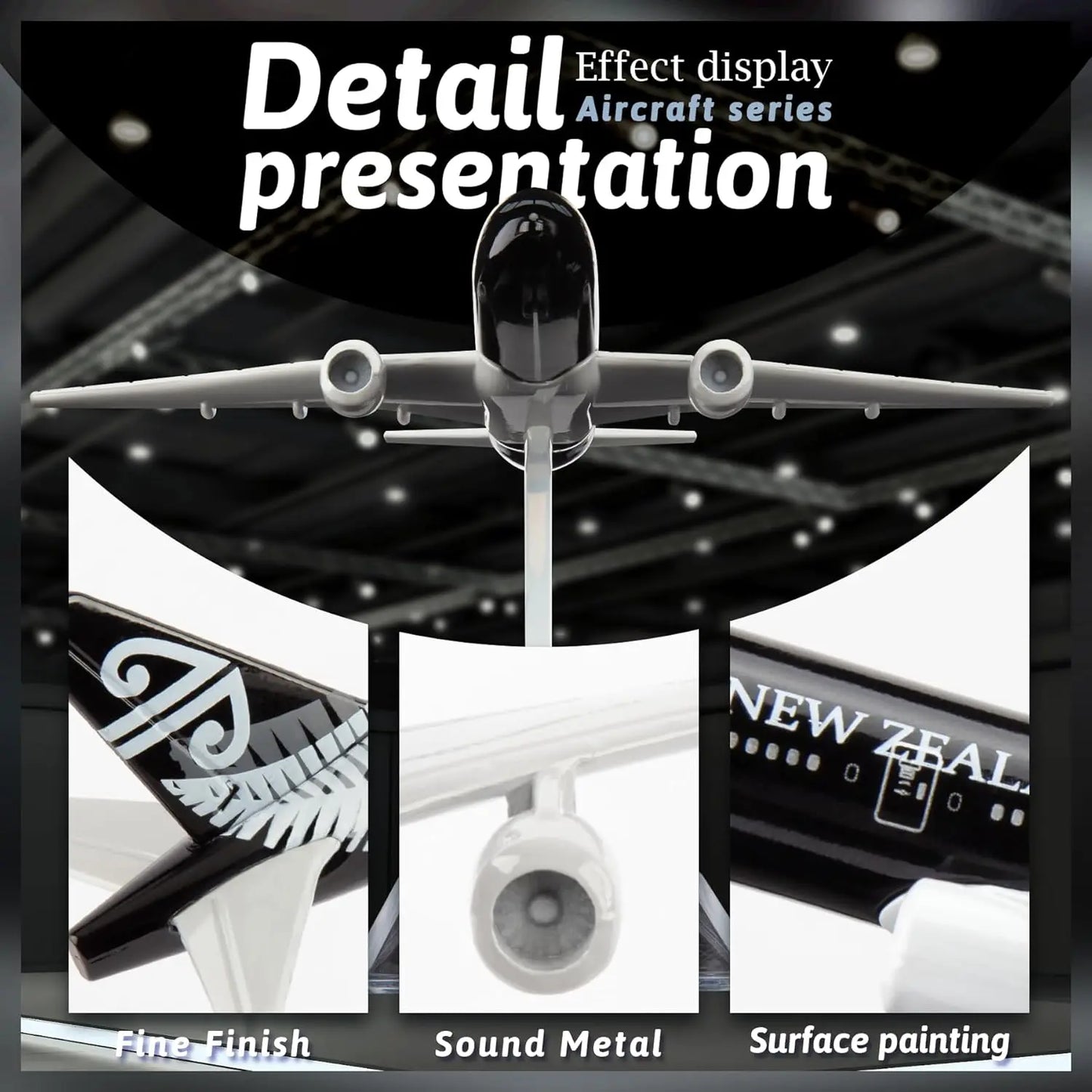 1/400 16cm Air New Zealand B777 Airplane