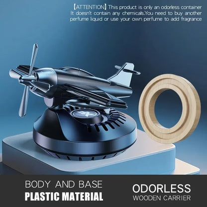 Solar Car Aromatherapy Machine Aircraft Design Diffuser Air Freshener Dashboard