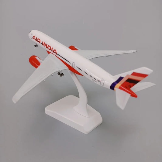 Air India Airbus A350 Airways Diecast Airplane Model with Wheels Landing Gears
