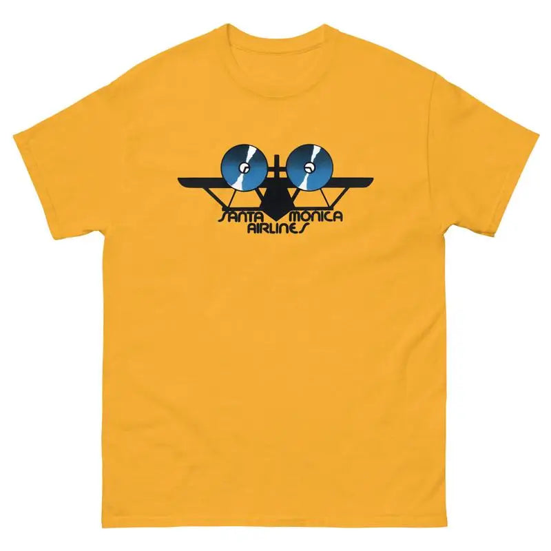 Santa Monica Airlines Skateboards Retro Aircraft Airplane Skate T Shirt Design