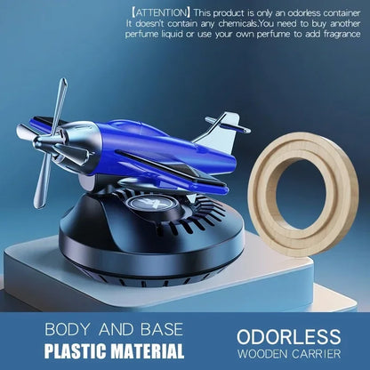 Solar Car Aromatherapy Machine Aircraft Design Diffuser Air Freshener Dashboard