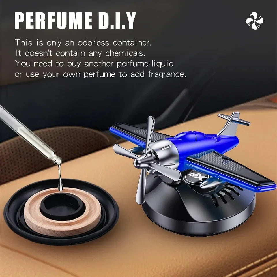 Solar Car Aromatherapy Machine Aircraft Design Diffuser Air Freshener Dashboard