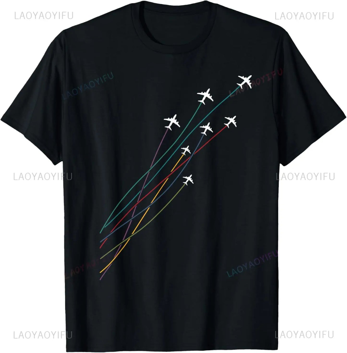 Pilot Commercial Passenger Airplanes Aeroplanes Airline Gift T-Shirt Print